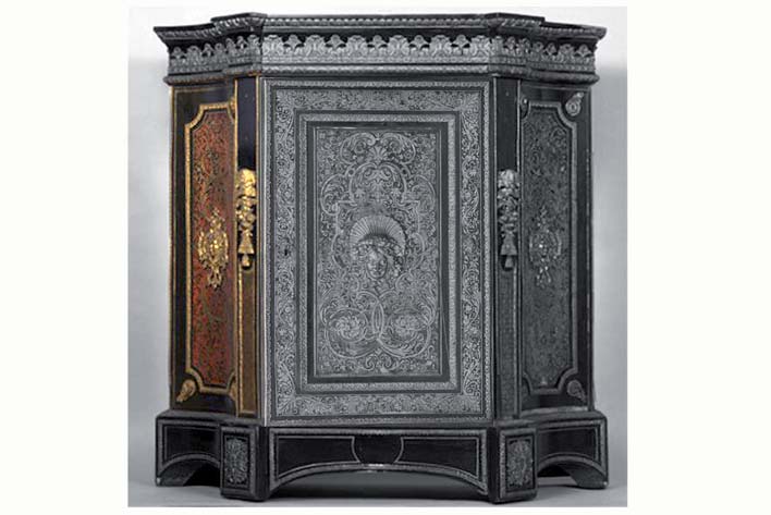 Restauration Halbschrank (SPSG) um 1860